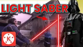 cheap trick to create light saber|VFX in kinemaster|how to create light saber in kinemaster