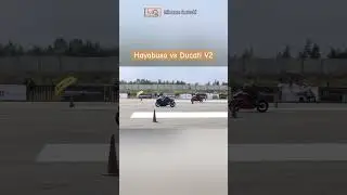 Hayabusa vs Ducati Panigale V2 Drag race 🔥#shorts #dragrace #hayabusa #ducati #panigale
