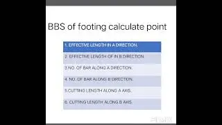 #shorts#BBS footing#point#calculate#civil engineering