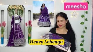 etna heavy Lehenga 😲 under rs 1500 || heavy lehenga from meesho || anutechnology