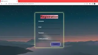 How to make a animated registration form | HTML | CSS | CSS tutorial for beginners laravel
