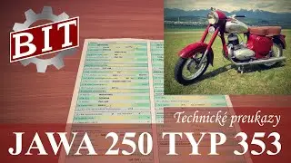 Technical data for registration: Jawa 250 type 353 