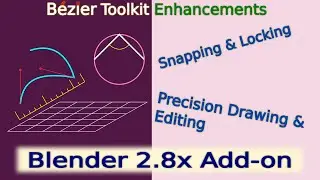 Snapping & Locking in Flexi Bézier Tools | Blender 2.8x Free Add-on