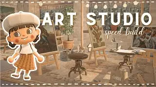 building an art studio with the new items!! // animal crossing new horizons