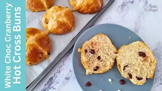 How to make vegan White Chocolate Cranberry Hot Cross Buns