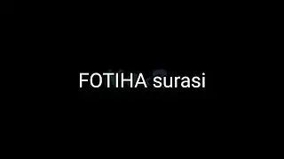 FOTIHA surasi (lotincha) KARAOKE 🎤