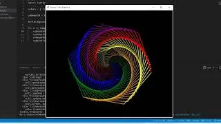 Python pattern program to print amazing and cool shape using turtle module 