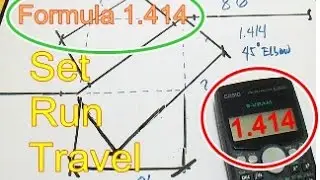 Piping Formula Secant 45 degree 1.414 Set Run Travel Take Off