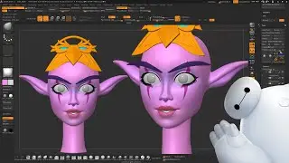 how to sculpt stylized face in zbrush