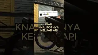 Knalpot keluar api brataktak di sangka editan #mio #shorts