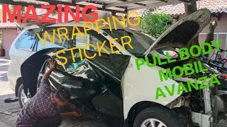 Wrapping Sticker Pull Body Avanza_Hitam Glosy.