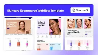 Skincare Ecommerce Website Template | Skincare X - BRIX Templates