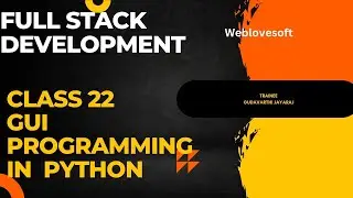 Class 22 GUI programming in python