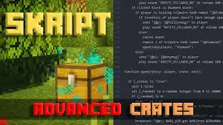 How To Make Crates (Advanced) - Minecraft Skript Tutorial