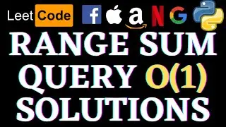 Range Sum Query | Leetcode Python Solution | Python
