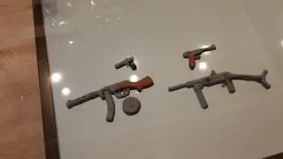 Оружия из пластилина:ппш, люгер, mp 40,ТТ.