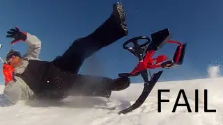 GT Snow Racer Fail - Family Sliding Snow Vlog Feb 22ed 2016