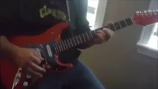 Playing my DIY guitar!