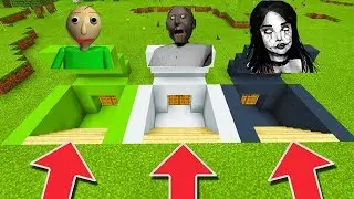 Minecraft PE : DO NOT CHOOSE THE WRONG SECRET BASE! (Creepy, Baldi's Basics & Granny)