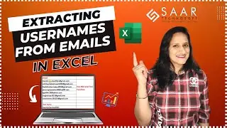 Extracting Usernames from Emails in Excel | How to Separate Username and Domain Name from Emails