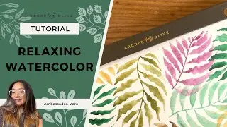 Relaxing Watercolor Leaf Painting Technique | Watercolor Leaves Tutorial