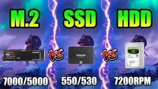 M.2 NVME SSD vs SATA SSD vs HDD - Game Loading Times - Speed Test in 10 New Games!