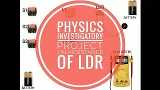 Physics Investigatory Project | To study the variation of resistance in LDR with intensity of light