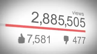 Youtube View Counter stock video 4k