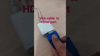 How to connect  projecter or VGA monitor in Laptop via HDMI port