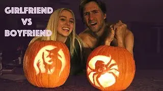 GF VS BF PUMPKIN CARVING CONTEST!