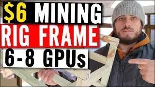 $6 Mining Rig Frame 8 GPUs - HOW TO BUILD - ETH Mining Rig DIY