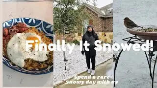 പണി പാളി Snow വീണു / Spend a rare Snowy day with us / Texas Snow