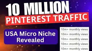 10 Million Pinterest Traffic on Website | USA Micro Niche Revealed
