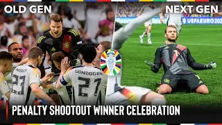 EA SPORTS FC 24 | Penalty Shootout Celebration Old Gen vs Next Gen