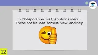 COMPUTER01L17: Text Editor – Plain Text Editors (Notepad)