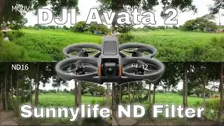 DJI Avata 2 Sunnylife ND Filter Set | Comparison of ND8 ND16 ND32 and MCUV Filters