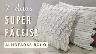 DIY - CAPAS DE ALMOFADAS BOHO SUPER SIMPLES DE FAZER! - Faça você mesmo