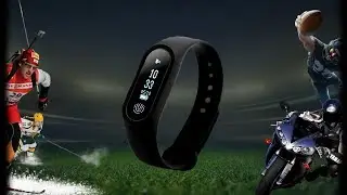 Умный смарт браслет, Bluetooth, Совместимость системой iOS и Android.