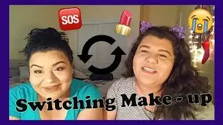 Switching Makeup Routine w/ my sister || Beauty || Jasmin Vega