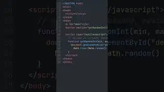 Random number in js #coding #html #javascript