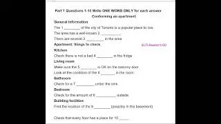 Conforming an apartment PART 1 28.12.2024 SOME REGIONAL QUESTION