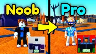 Noob to Pro in Toilet Tower Defense Halloween Event! (Roblox)