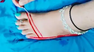 Pair Range Ka DESIGN | Alta Mahawar Design | New Easy Alta Design | Pair Rang Mehndi | Aalta On Leg
