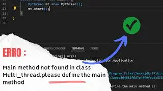 Main method not found in class Multi_thread,please define the main method as #java #javaprogramming