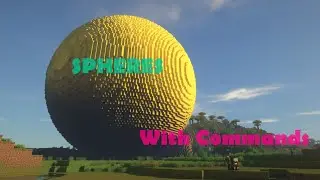 How to Make a Sphere in Minecraft Using COMMANDS - Tutorial (Java Edition)