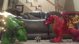Ogre vs dragon