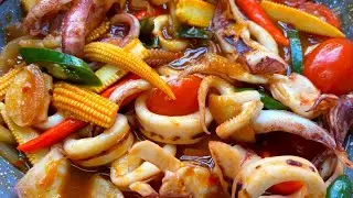 Paprik Sotong Mudah