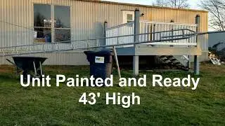 Homemade Tilt up Tv Tower 43ft