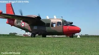 Piaggio P166 I-FENI approach and landing