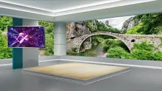 Free Virtual News Studio Background, Talkshow Studio Background 4k
